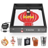 Mecpow X4 22W Laser Engraver Cutter, with Integrated Air Assist, 0.08x0.1mm Laser Spot, 22000mm/min Engraving Speed, Emergency Stop, Offline Work, Support LightBurn/ LaserGRBL/ MKSLaser, 410*400mm