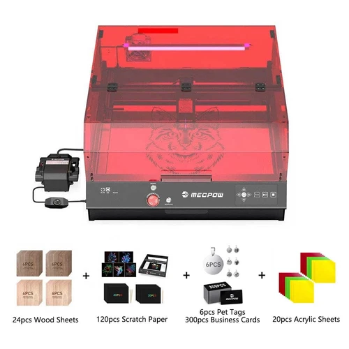 Mecpow X4 Pro 22W Laser Engraver with 470pcs Art Set (Geekbuying Poland)