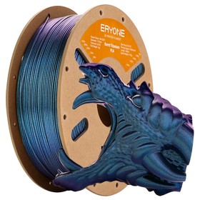 Filamento PLA de titanio quemado ERYONE, 1 kg, negro cibernético