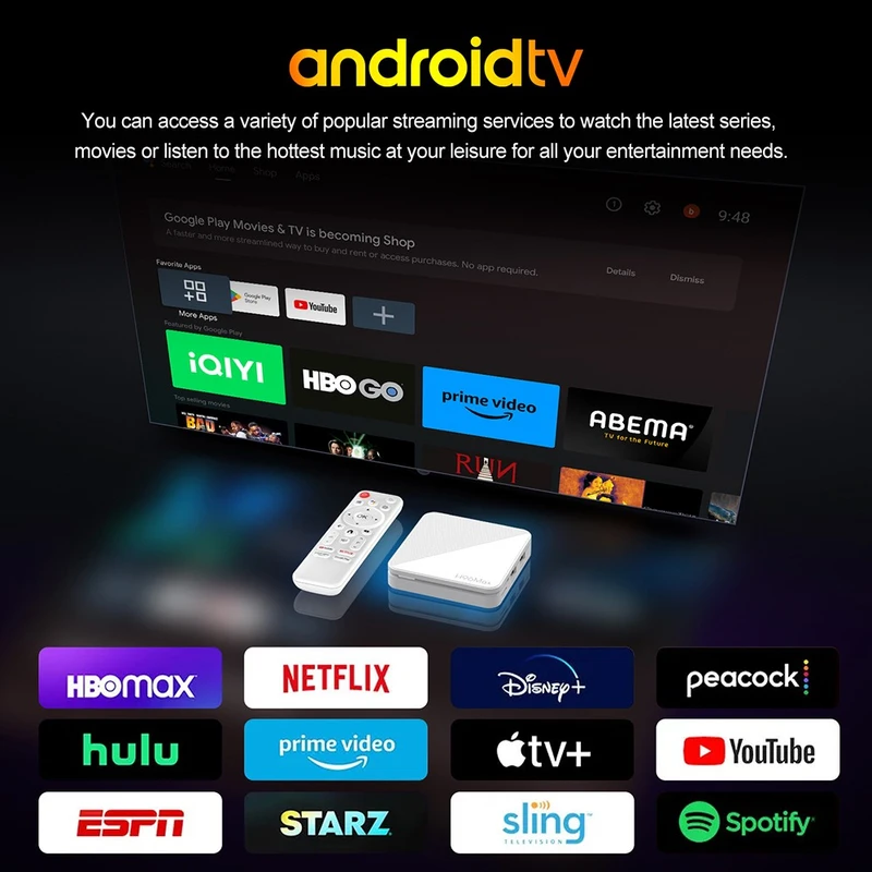 H96 Max H313 Android 14 TV Box 2GB+16GB