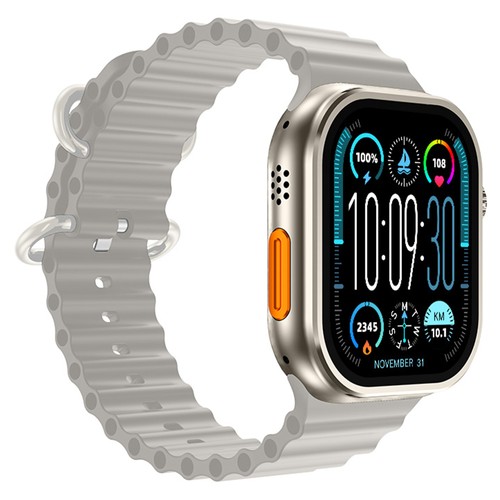 DIONA ET3 Smartwatch, 2,1-Zoll-Bildschirm, Sprachassistent, Gesundheitsüberwachung, Bluetooth-Anrufe, mehrere Sportmodi