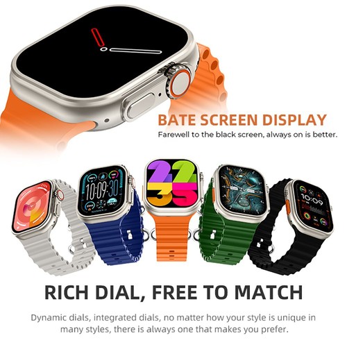 DIONA ET3 Smartwatch, 2,1-Zoll-Bildschirm, Sprachassistent, Gesundheitsüberwachung, Bluetooth-Anrufe, mehrere Sportmodi