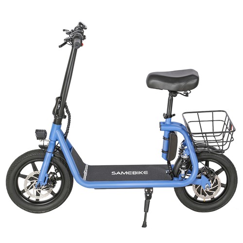 SAMEBIKE SM-C02 Faltbarer Elektroroller mit Sitz 500W 13Ah Blau