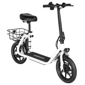 SAMEBIKE SM-C02 Foldable Electric Scooter with Seat 500W 13Ah White