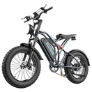 EKXBIKE T1 Vélo électrique moteur 1000 W batterie 48 V 20 Ah pneu large 20 x 4 pouces vitesse maximale 50 km/h