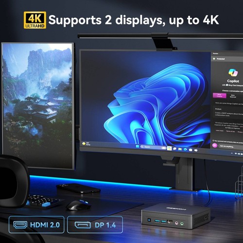 GEEKOM Air12 Lite Mini PC 8 Go + 256 Go