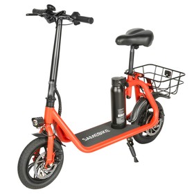 SAMEBIKE SM-C01 Trottinette électrique pliable avec siège 350W Rouge