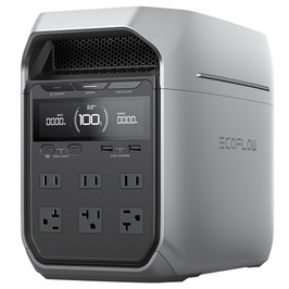 EcoFlow DELTA 3 Plus Portable Power Station, 1024Wh LFP Battery, 1800W Solar Generator, 13 Outlets, <10ms UPS & <30dB Noise, Expandable to 5kWh, App Control, IP65 Protection, 56min Fast Charging, for Home Backup, Outdoor Camping & RV