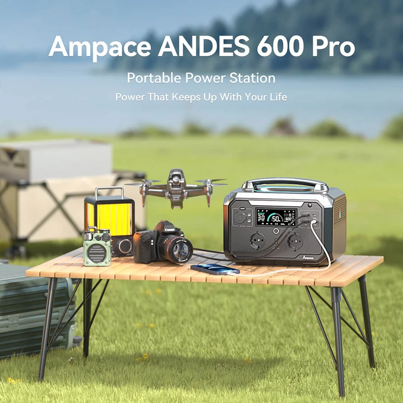 Ampace Andes 600 Pro 584Wh Portable Power Station 