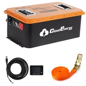 Cloudenergy 48V (51.2V) LiFePO4 batéria pre golfové vozíky a solárne úložisko