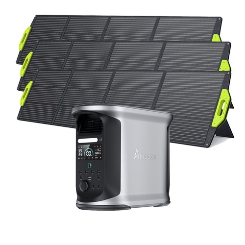 Ampace Andes 1500 Portable Power Station 1462Wh + 1x SP200 200W Foldable Solar Panel