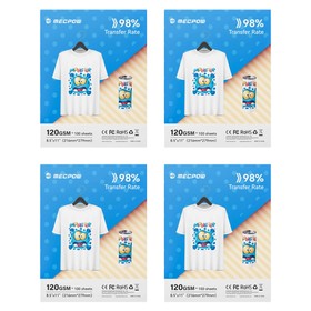 400 pièces Mecpow Papier de sublimation 120G
