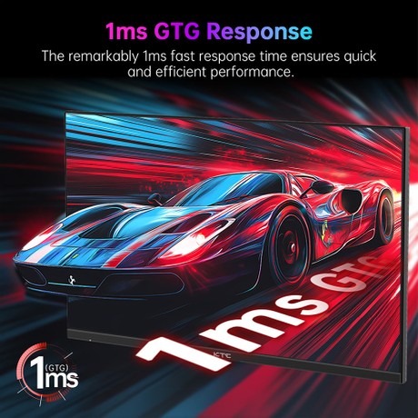 KTC H27E22P Gaming Monitor, 27 inch 1920*1080 FHD FAST VA Panel, 4000:1 Contrast Ratio, 280Hz High Refresh, 1ms GTG Response Time, FreeSync & G-Sync, HDR10, Low Blue Light & Flicker-Free, 2*HDMI 2.0, 1*DP 1.4, 1*USB 2.0, 1*Earphone