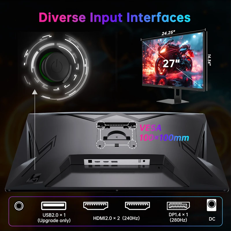 KTC H27E22P 27inch FHD 280Hz Gaming Monitor KTC H27E22P 27inch FHD 280Hz Gaming Monitor