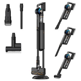JIGOO V700 Aspirateur sans fil avec station d'aspiration de 25 L vidage automatique de la poussière puissance d'aspiration de 33 KPa