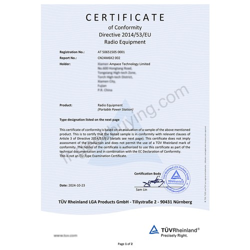 Ampace Andes 1500 Station d'alimentation portable – Image 6