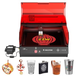 Mecpow X4 Pro Graveuse Laser 22W Classe 1 FDA Caméra Intégrée Vitesse 22000mm/min Point Laser 0.08*0.1mm Arrêt d'Urgence