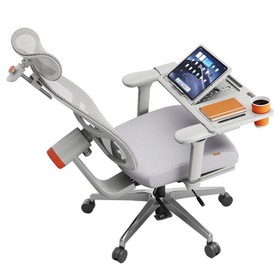 NEWTRAL MagicH-BPro ergonomikus szék lábtartóval, szürke