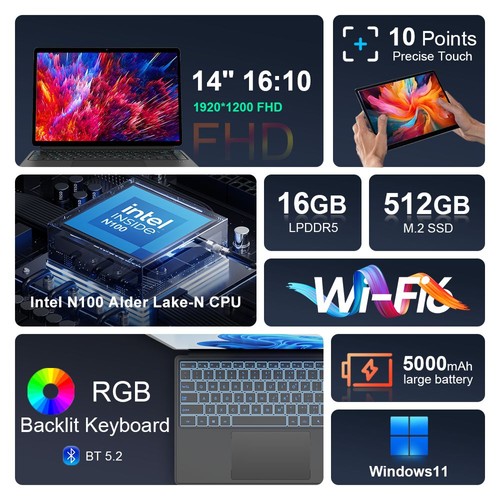 Ninkear T40 2-in-1 Tablet