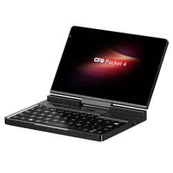 GPD Pocket 4 Handheld Laptop, 8.8 2560*1600 Touchscreen, 144Hz Refresh Rate, AMD Ryzen 7 8840U 8 Cores Max 5.1GHz, 16GB RAM 1TB SSD, WiFi6E Bluetooth5.3, 1*USB4, 1*HDMI, 1*Full-Featured USB-C, 1*USB3.2, 1*USB2.0, 1*microSD, 1*RJ45 - US Plug