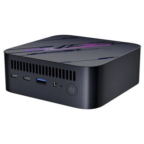 Blackview MP100 Mini PC, AMD Ryzen 7 5700U 8 Cores Max 4.3GHz, 32GB RAM 1TB SSD, DP+HDMI+Type-C Triple 4K Display, WiFi 6 Bluetooth 5.2, 2*Fully-featured Type-C, 2*USB 3.2, 1*USB 2.0, 1*RJ45, 1*Audio Jack