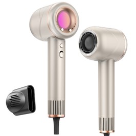 MOOSOO H2 Sèche-cheveux haute vitesse sèche-cheveux ionique négatif avec moteur sans balais 110 000 tr/min pour