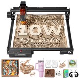 ATOMSTACK A10 Pro V2 Graveur laser 10 W haute vitesse 400 mm/s précision 001 mm spot 0.06*0.08 mm 410*380 mm