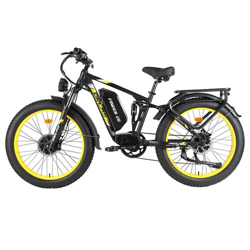 Vélo électrique Tout-terrain Rover 26 Pouces - 250W, 25 Km/h, Batterie 52V 16Ah (101 Km), Suspension Intégrale, Freins Hydrauliques, Cadre Aluminium