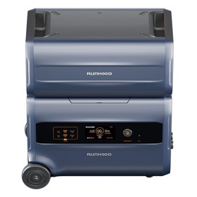 RUNHOOD F2400 Portable Power Station 2400Wh+B2400 Balcony Battery Pack