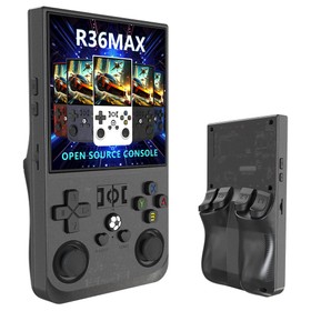 R36 Max Handheld Game Console 64GB Black