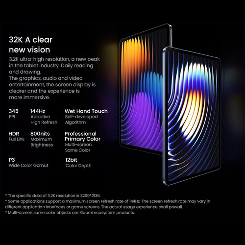 Xiaomi Pad 7 Pro Tablet Chinese Version 12GB+256GB Blue