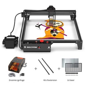 Mecpow X3 Pro Kit d'extension de lit laser avec boîtier FC3 10 W