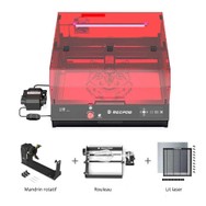 Mecpow X4 Pro Laser 22 W FDA Classe 1 + Rouleau rotatif + Disque à griffes Mandrin rotatif + Lit laser