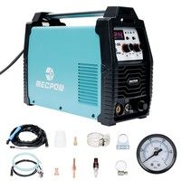 Mecpow CUT-50 plazma rezač, 50 A nevisoka frekvencija, 10 mm čisti rezovi, 15 mm rezovi za razdvajanje, IGBT inverter, 110 V/220 V Dual Napon, pokretanje kontaktnog luka, pametni ventilator