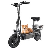 iScooter F2 Trottinette électrique avec siège et panier arrière moteur 500 W pneus 10 pouces vitesse maximale 30 km/h