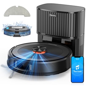 Teendow D10S MAX 2-in-1 Robot Vacuum Cleaner with Auto-empty Station