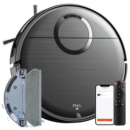 Teendow T7S Roboter-Staubsauger mit Wischfunktion, 2000 Pa starke Saugkraft, 230 ml Wassertank, Smart-App- und Sprachsteuerung, 100 Min. Laufzeit, automatische Selbstaufladung, 4 Reinigungsmodi, Hindernisvermeidung, ideal für Haustierbesitzer