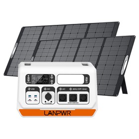 LANPWR 2400 Pro Balcony Solar System 2040Wh + 2x PV400 Solar Panel