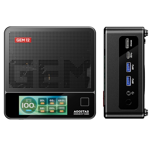 AOOSTAR GEM12 Pro Max Mini PC AMD Ryzen 7 8845HS 32 Go + 1 To