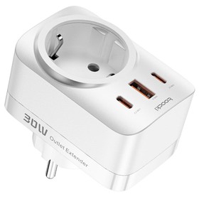 Toocki TCT30-X0Z8 PD30W Outlet Extender White