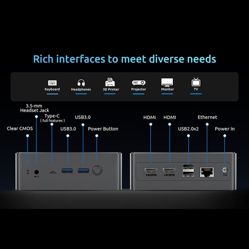 BMAX B4 Turbo Mini PC 16GB+1TB