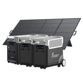 FOSSiBOT F3600 Pro Tragbare Powerstation + 2x LiFePO4 + 1x Solarpanel