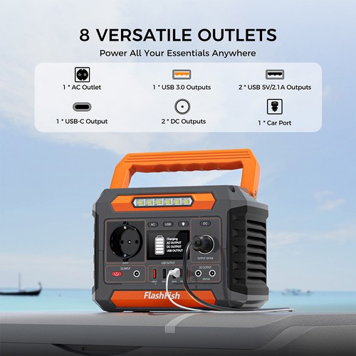 Générateur Portable FlashFish 98Wh - Station Électrique 120W (240W Pic