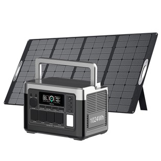 Coupon Geekbuying OUKITEL P1000 PLUS Portable Power Station 1024Wh + OUKITEL PV400 Foldable Solar Panel 400W