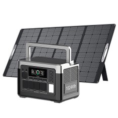 OUKITEL P1000 PLUS Station d'Énergie Portable 1024Wh + OUKITEL PV400 Panneau Solaire Pliable 400W