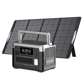 OUKITEL P1000 PLUS Station d'Énergie 1024Wh + Panneau Solaire 400W