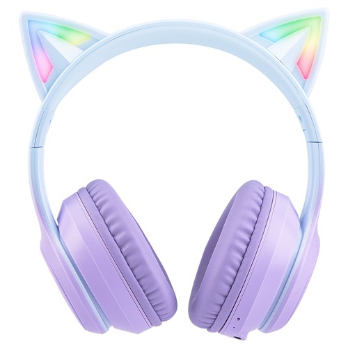 ONIKUMA B90 Cat Ear Kabellose Bluetooth-Kopfhörer, RGB-Lichter, HD-Mikrofon