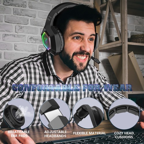 ONIKUMA K10 trådbundna hörlurar Gaming Headset