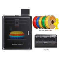 Anycubic Kobra S1 Combo + 5kg Eryone High Speed PLA+ Filament - 2kg Yellow + 1kg Blue + 1kg Red + 1kg Green
