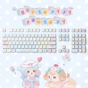 Akko Butterfly Fantasy Keycap Set (140-key)